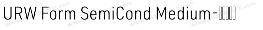 URW Form SemiCond Medium字体转换